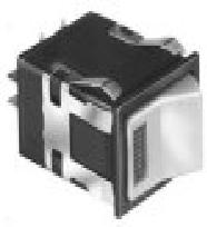 Honeywell Rocker Housing; 2 position - Maintained/Maintained; Non-Illuminated; DPST; Solder/Quick-Connect; Snap-in Panel Mount